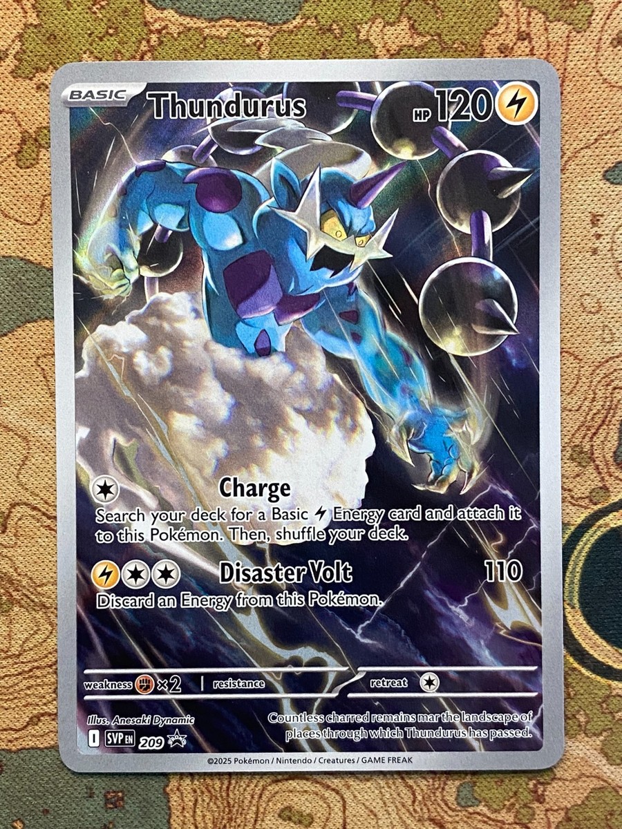 Pokemon Card TCG - Thundurus SVP 209 Promo Scarlet & Violet Promo