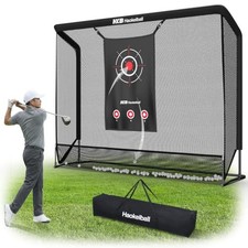 Haokelball Golf Practice Net 10x8FT Driving Hitting Net Simulator Cage