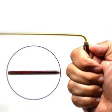 Two Pack 99 9 Pure Copper Probe Rods for Water Source and Treasure Hunting Use