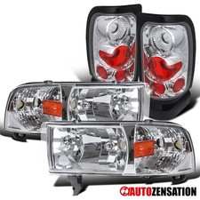 Fit 94-01 Dodge Ram 150025003500 Chrome Headlightsaltezza Tail Lights