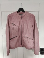 CECIL Damen Biker Jacke Altrosa Gr. M Wie Neu Kunstleder Top Zustand