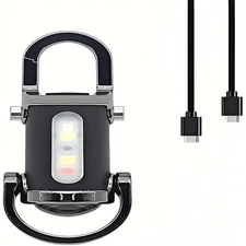 2pcs 1200 lm super bright mini key ring flashlight waterproof New