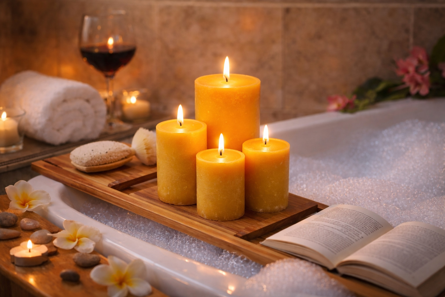 Pure Beeswax Pillar Candle - 4.5oz, 2"x3"