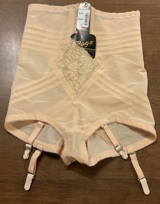 Rago High Waist Brief Girdle Shapewear Style 6109 Beige Size XL 32 NWT