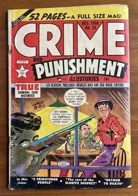 Crime and Punishment #33 (1952 Lev Gleason) Charles Biro G/VG