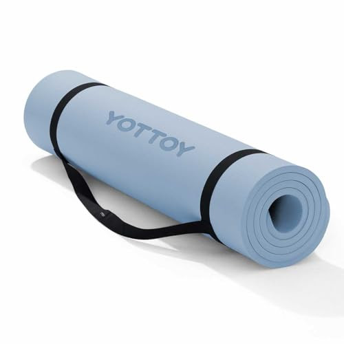Non-Slip Extra Thick 1/2 Inch Professional TPE Yoga Exercise Mat