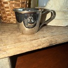 Vintage 1987 Silver Plate Baby Cup Duck Embossed Engraved Monogram M K E — photo 8