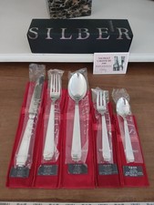 ROBBE & BERKING   925 ART DECO - 5 tlg. MEN&Uuml;BESTECK f&uuml;r 1 PERSON - NEU & OVP