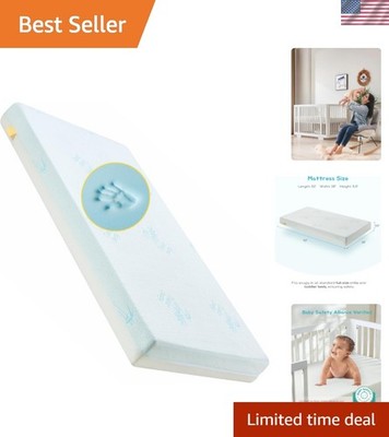 Crib Mattress, Baby Safety Alliance Certified, Dual-Sided Design of Breathabl...