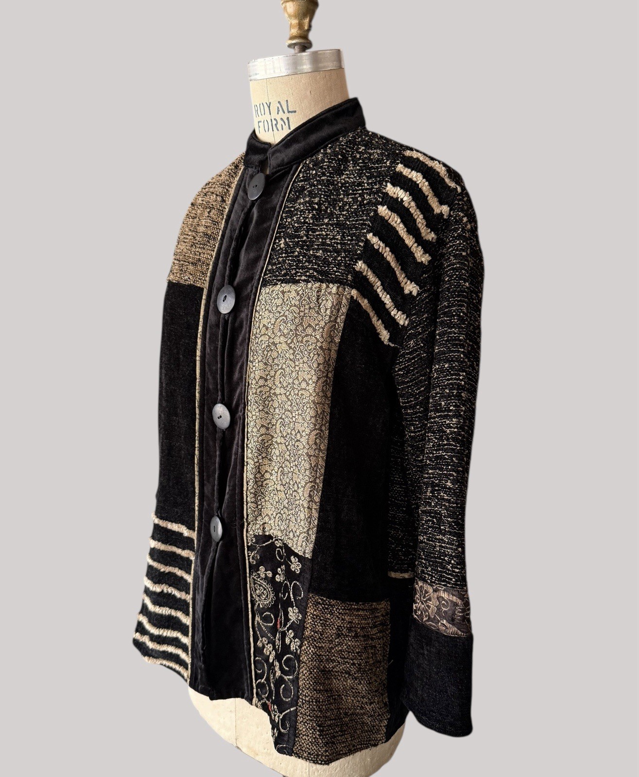 VTG Flashback Patchwork Boho Jacket Women’s Size … - image 2