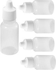 Dropper Bottles US 5pcs 30ml Empty Plastic Squeezable Eye Liquid Clear
