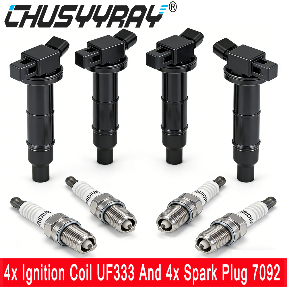Ignition Coil UF333 And Spark Plug 7092 For 2001-2007 Toyota