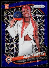 2025 Panini Prizm WNBA Saniya Rivers Rookie Variatio #150 Blue Velocity Prizm RC