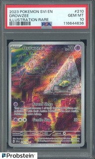 2023 Pokemon SVI EN Illustration Rare #210 Drowzee PSA 10 GEM MINT