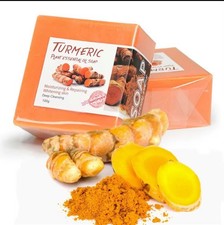 Natural Turmeric Soap Bar 100g Face & Body Cl...