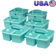 Durable 3-Compartment Craft  Hobby Storage Caddy W/ Handle Organizing Supplies