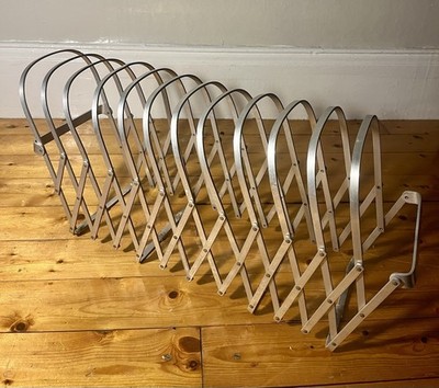 Vintage Metal Extendable Magazine Rack Book Holder Collectible Rare ...