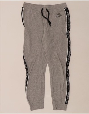 KAPPA Mens Tezenis Tracksuit Trousers Joggers Medium Grey Colourblock AS11