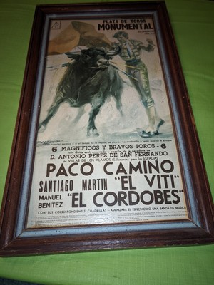 Bullfighting Madrid Plaza De Toros Paco Camino El Cordobés Vintage 