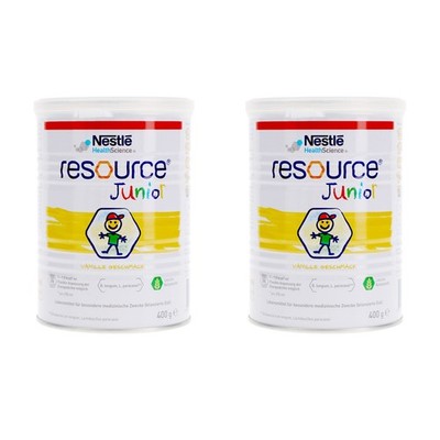 2 x 400g Resource Junior Pulver Vanille PZN 09124583 Nestle (34,36 EUR/kg)