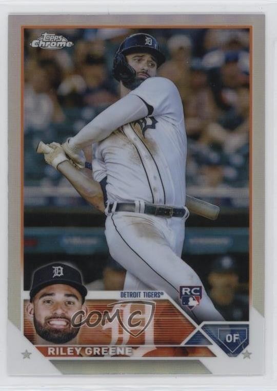 2023 Topps Chrome Refractor Riley Greene #182 Rookie RC 0v33