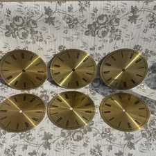 6” Replacement Metal Clock Face Craft Steampunk 6pc Lot Roman Numerals 