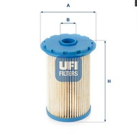 Kraftstofffilter UFI 26.696.00 Filtereinsatz FüR MAX Mondeo WA6 Galaxy Ford BA7
