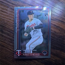 Topps 2024 Chrome Update Rookie Zebby Matthews #USC171 Minnesota Twins