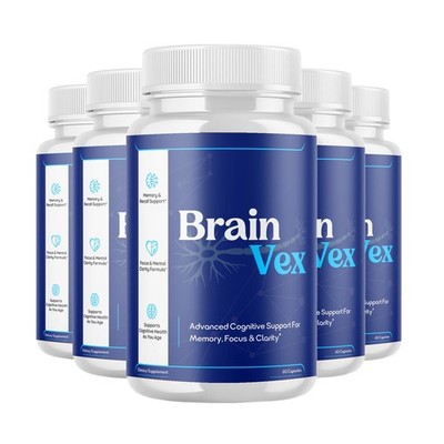5-Pack BrainVex Capsules - Brain Vex Advanced Brain Health Support - 300 Caps
