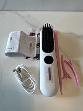 Hot Cordless Rechargeable Mini Hair Straightener White OJD-S01 Ceramic Plate New