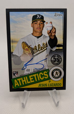 2020 Topps Series 2 Jesus Luzardo 1985 Rookie Black Auto /199