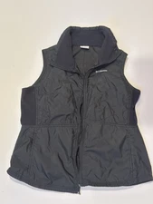 Columbia Mix It Around II Women’s L Black Sleeveless Zip Vest Zipper Missing