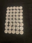 1 Roll (40pcs) Washington Silver Quarters Mixed Dates pre-1964 (90% Silver)