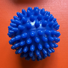 Blue Spiky Trigger Point Massage Ball Manual Full Body Massager, Plastic