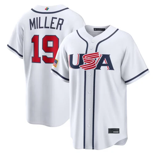 Men's/Youth USA Baseball White 2026 World Baseball Classic Home Stadium Jersey
