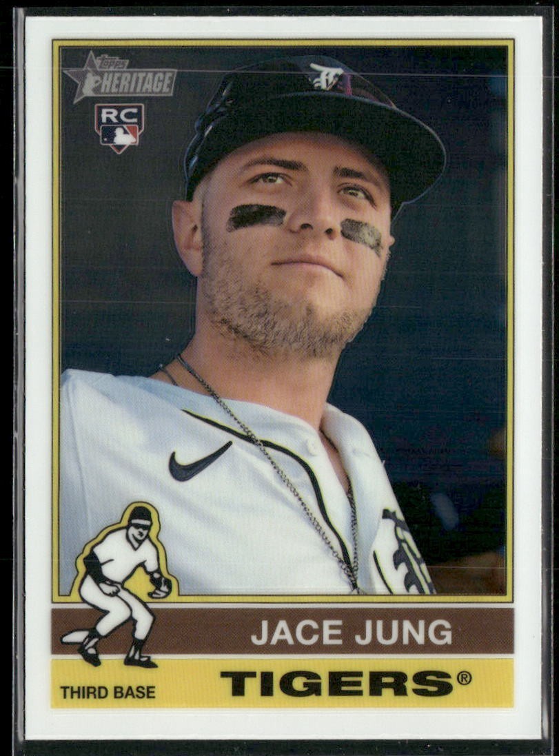 2025 Topps Heritage -Jace Jung #71 (RC) Chrome