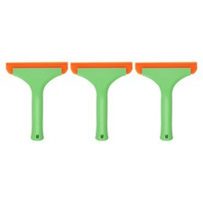 3pcs Squeegee 6 Inch Water Blade Shower Squeegee for Window Glass Door, Green