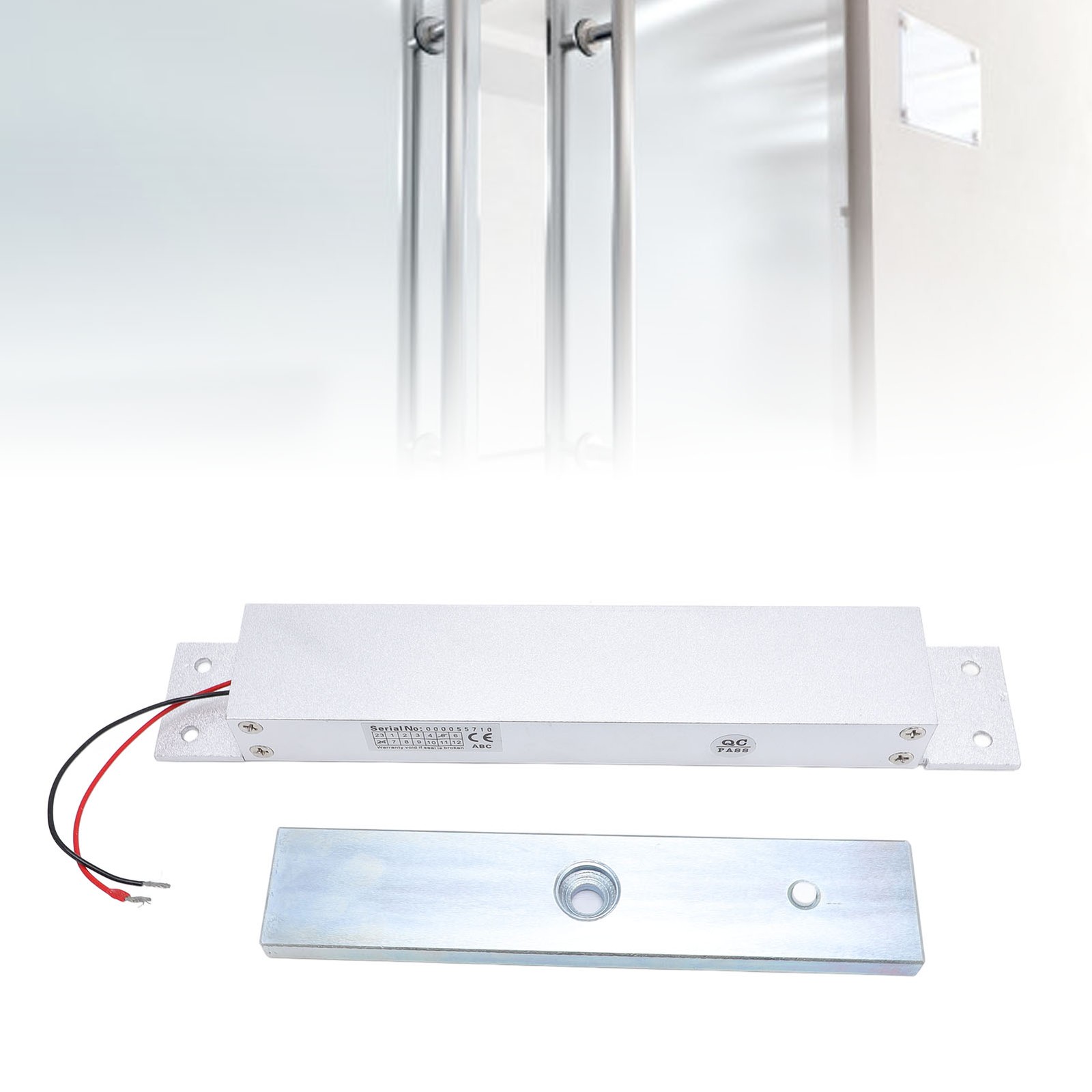 280KG Electric Magnetic Lock Aluminum Alloy 12V NC Mode Electromagnetic Lock For