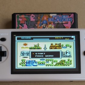 There is a box theory Power Blazer Taito Famicom retro game TAITO