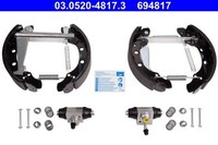 ATE Bremsbackensatz 03.0520-4817.3 FüR VW Seat Skoda