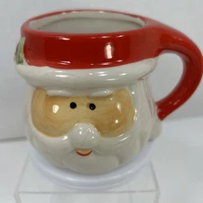 Royal Norfolk Santa Face CeramicCoffee Tea Cup Mug Greenbrier International 8oz
