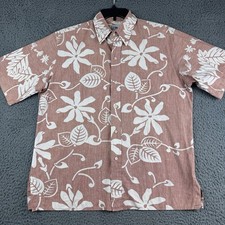 Vintage Ryan Spooner Shirt Men’s Large Floral Button Hawaiian Fishing Beach