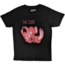 Image of The Cure T Shirt Pornography cover band logo new Official Mens Black