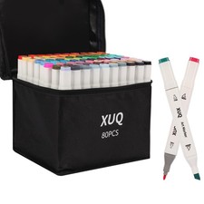 Alcohol Markers, 80 Colors Dual Brush Tip Permanent Art Markers, Coloring Mar...