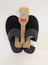 Levi Slippers Women's Size 5-6 Small S Black Charcoal 540-20044 New