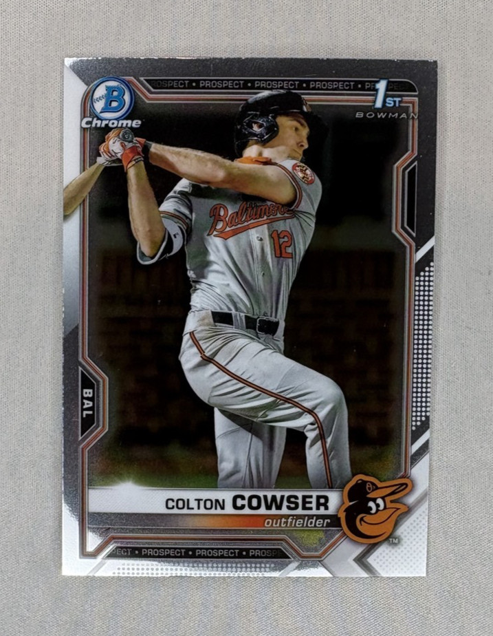 Colton Cowser 2021 1st Bowman Chrome #BDC-166 Baltimore Orioles D