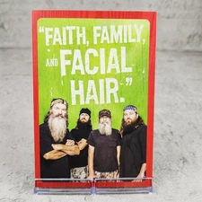 Hallmark Christmas Greeting Card Duck Dynasty Faith Family Facial Hair Humor 5x7