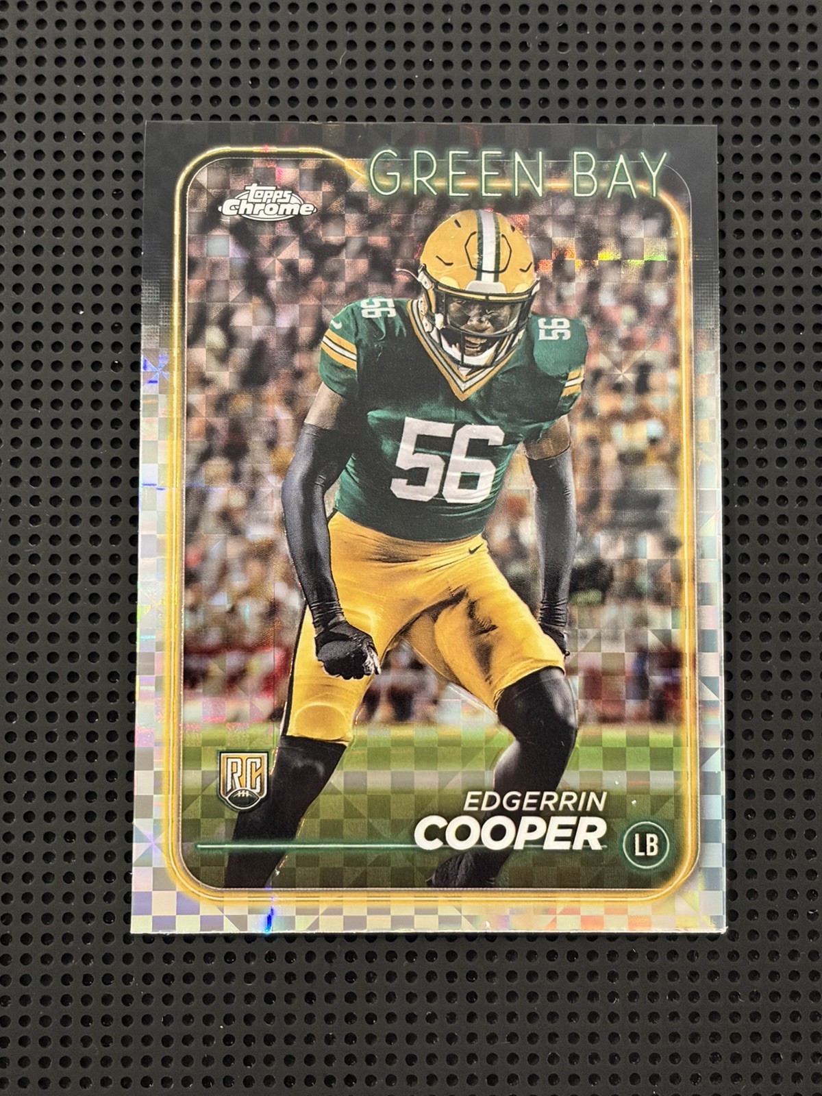 2024 Topps Chrome Edgerrin Cooper X-Fractor #259 RC Rookie Green Bay Packers