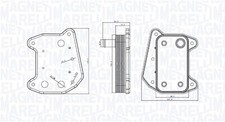 MAGNETI MARELLI Ölkühler passend für Mercedes-Benz A-Klasse W169 B-Klasse