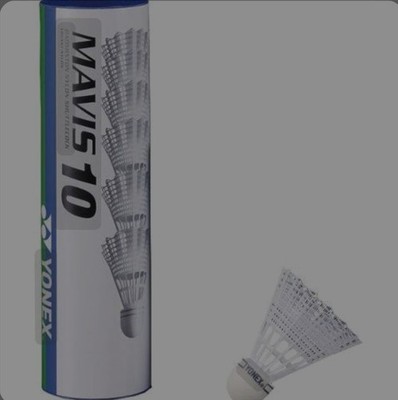 Mavis 10 Federbälle von Yonex Hülle 6 Stück.